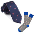 Men Custom Anchor Neck Tie and Sock Set Using The 200 Needle Making Process